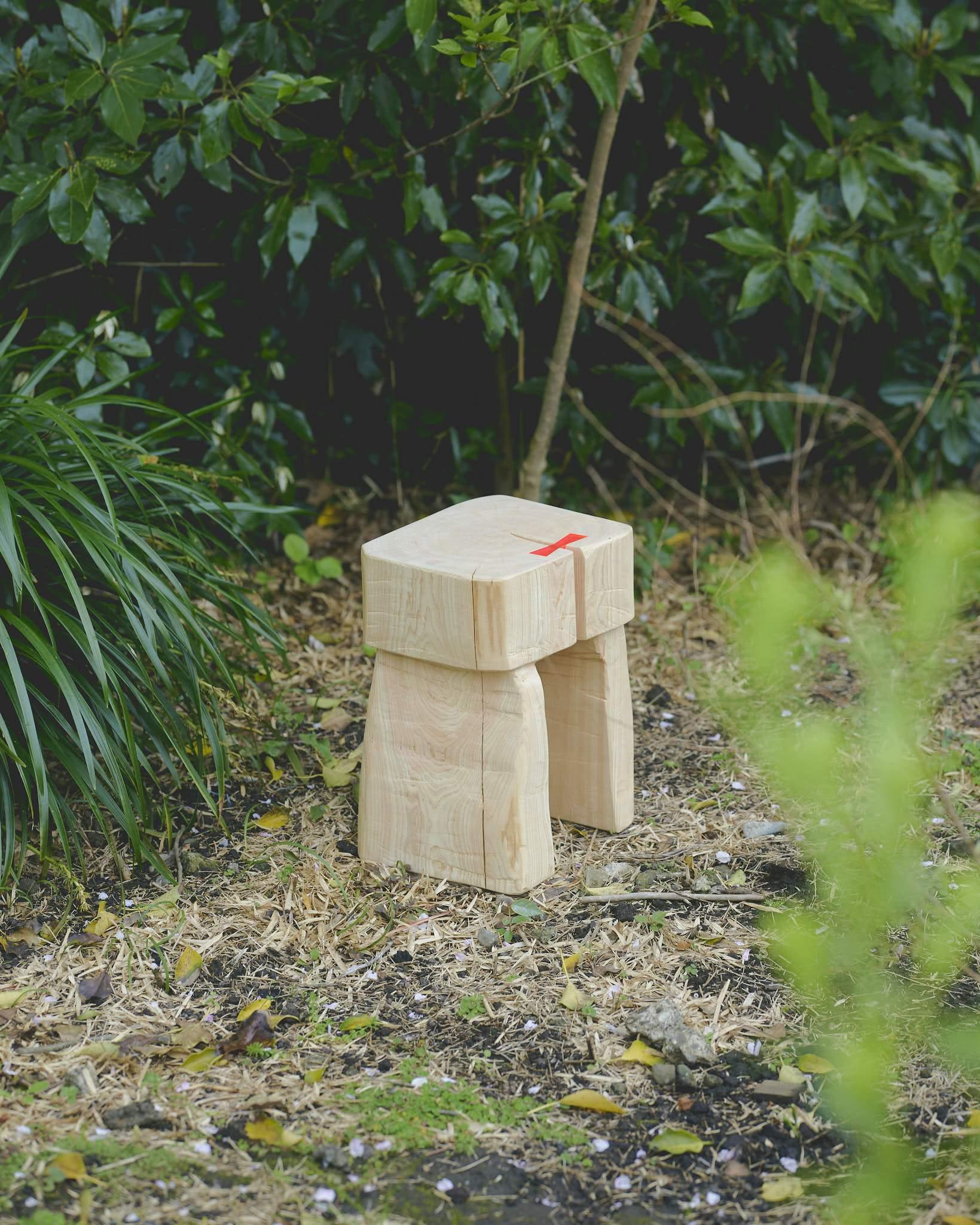 HINOKI BATH STOOL - DAMDAM x Timber Crew Products